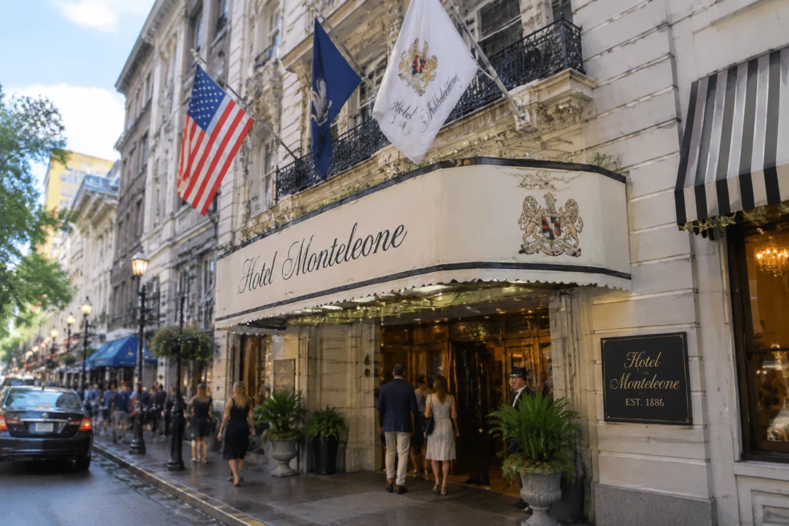 Hotel Monteleone New Orleans French Quarter entrance
