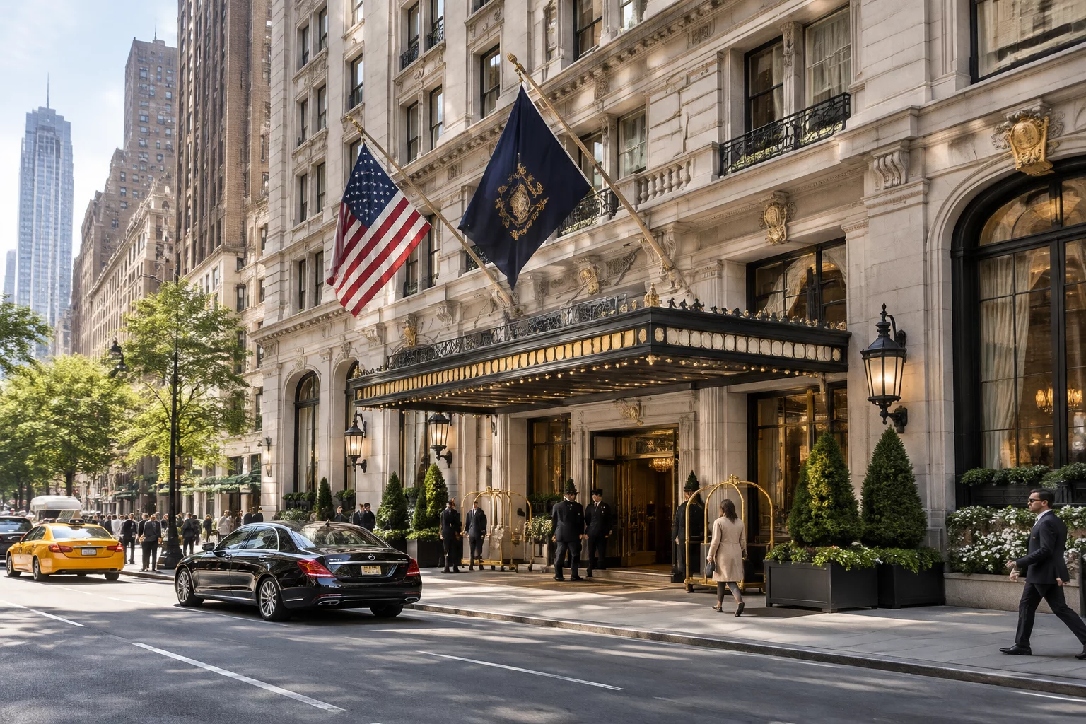 The Peninsula New York Fifth Avenue grand entrance